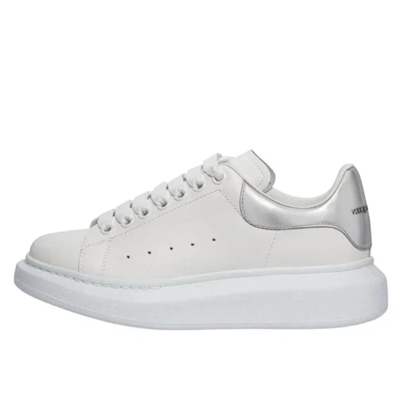 White with Silver Leather Tail