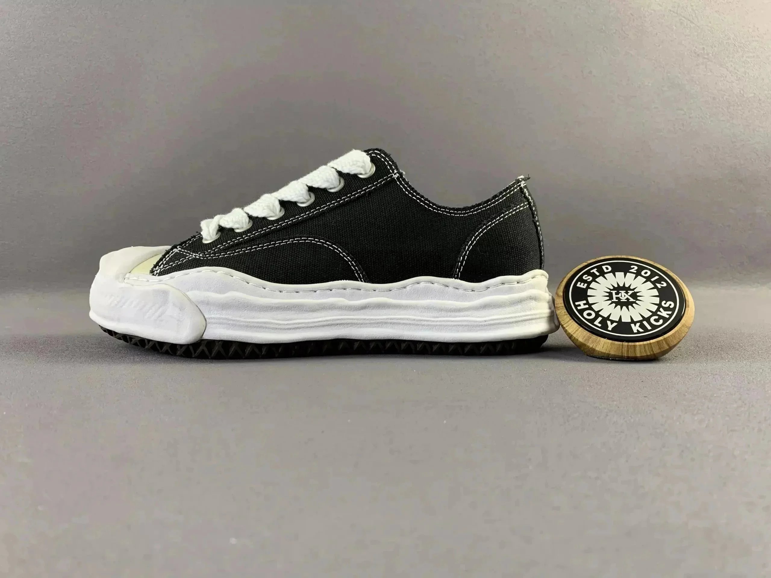 MMY Deconstructed Chuck Taylor Low Black Canvas Sneakers - 4