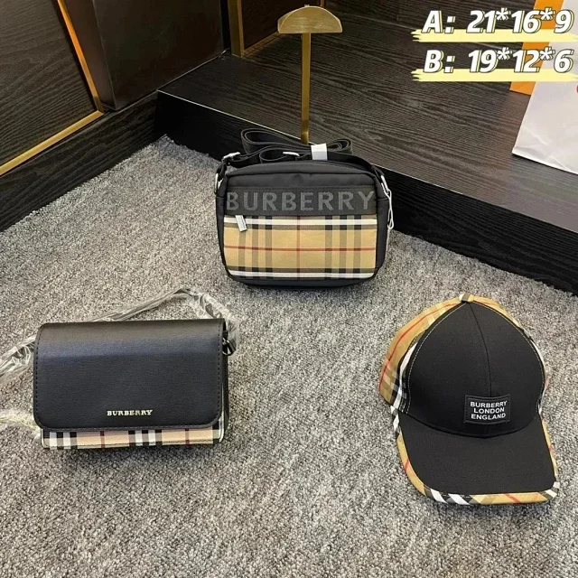 Burberry Crossbody Bags Check-pattern three-piece set product detail image 6