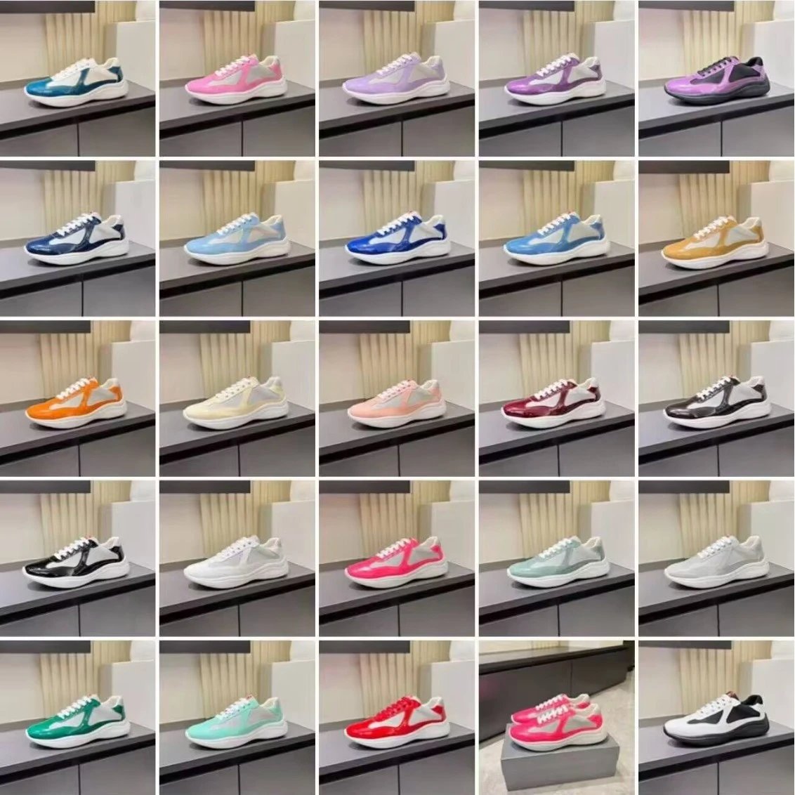 Louis Vuitton Run After Sneakers Multicolor Patent Leather Low-Top Trainers