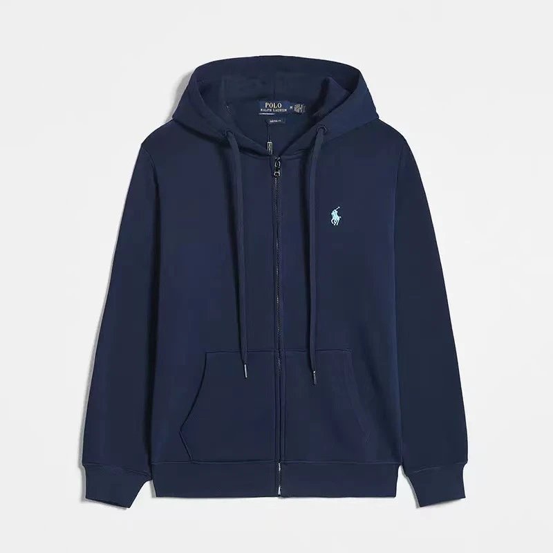 Zip-Up Navy White Label