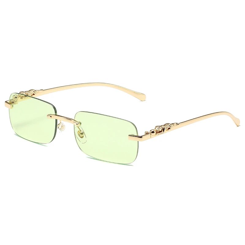 Gold Frame Green Lens