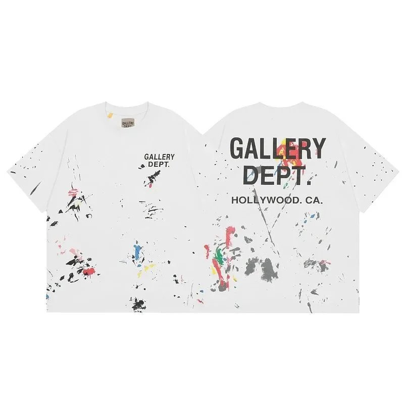 Gallery Dept. White Paint Splatter T-Shirt