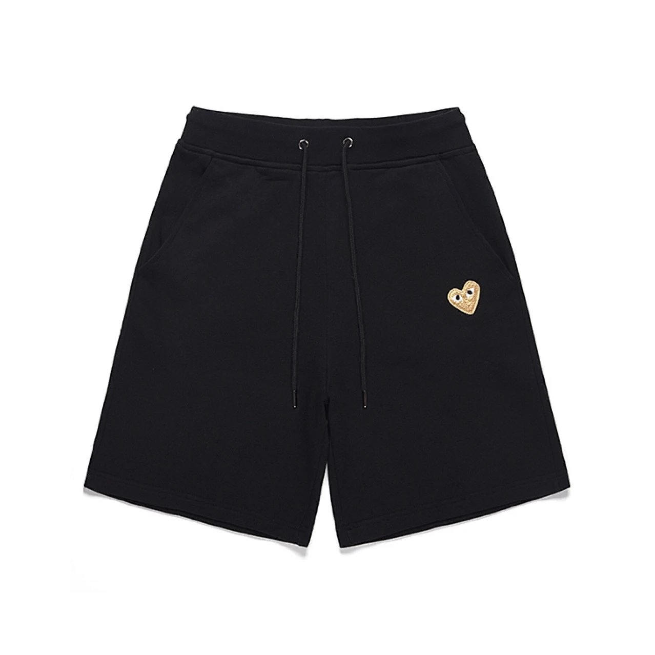 Comme des Garçons Black Drawstring Shorts