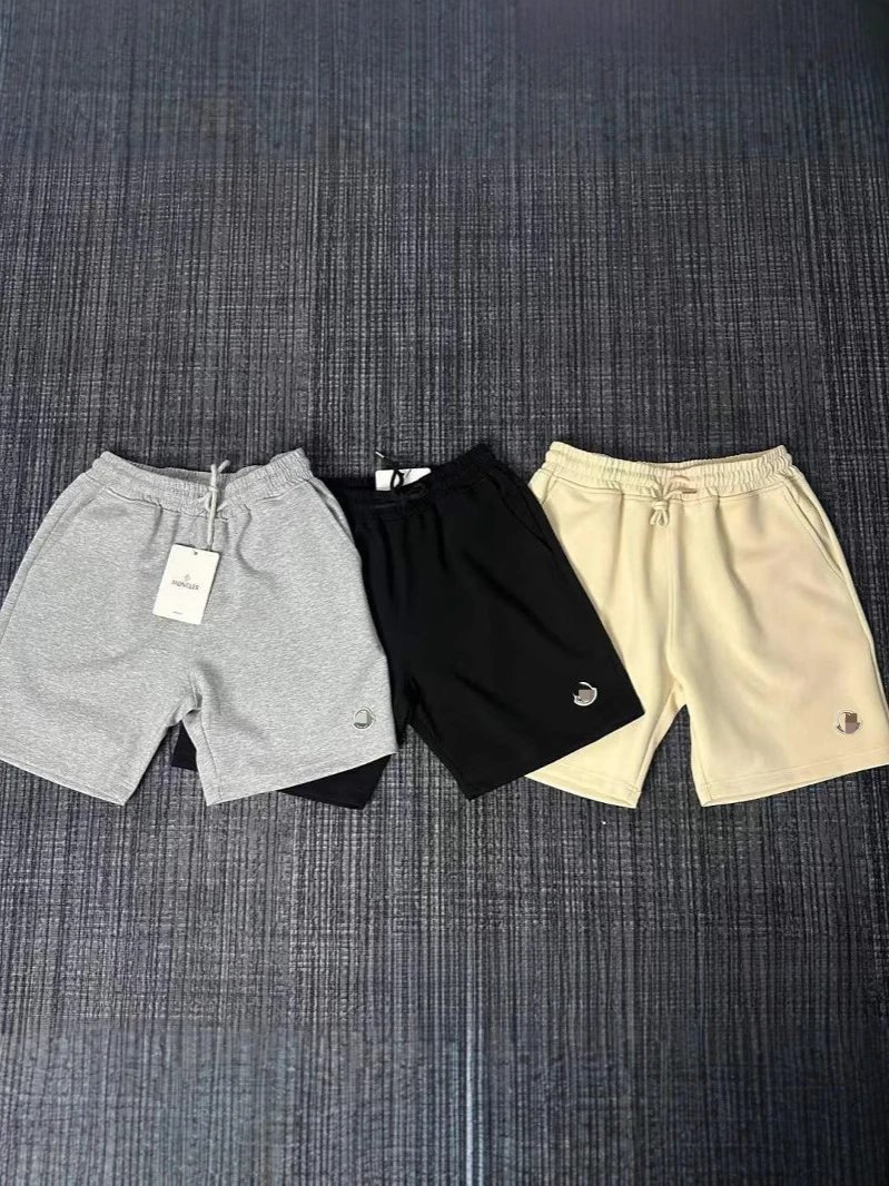 Moncler Grey Black Beige Shorts