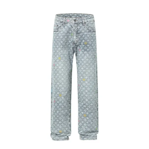 Louis Vuitton Monogram Denim Jeans Light Blue - 4