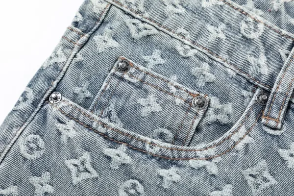 Louis Vuitton Monogram Denim Jeans Light Blue - 12