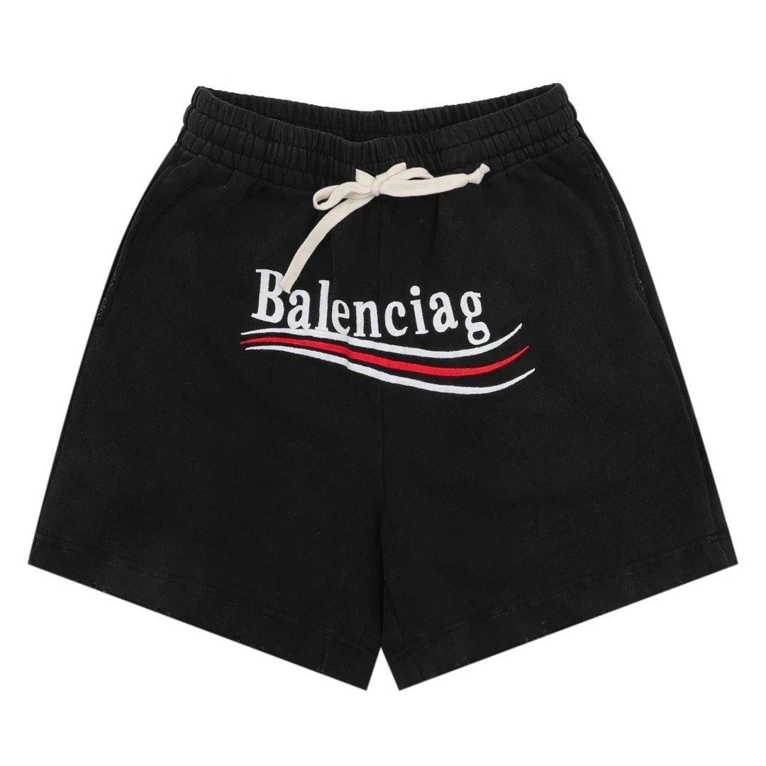 Balenciaga Black Logo Shorts