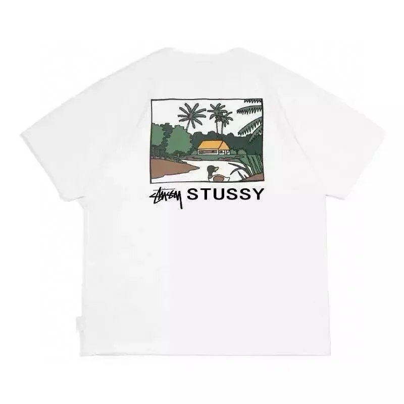 Stussy White Graphic T-Shirt