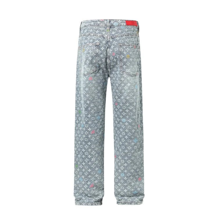 Louis Vuitton Monogram Denim Jeans Light Blue - 5