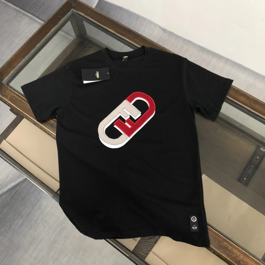 Fendi Black Short Sleeve T-Shirt