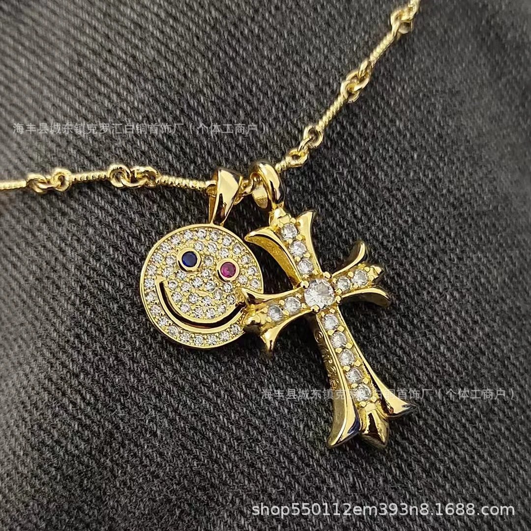 Gold cross necklace SKU image