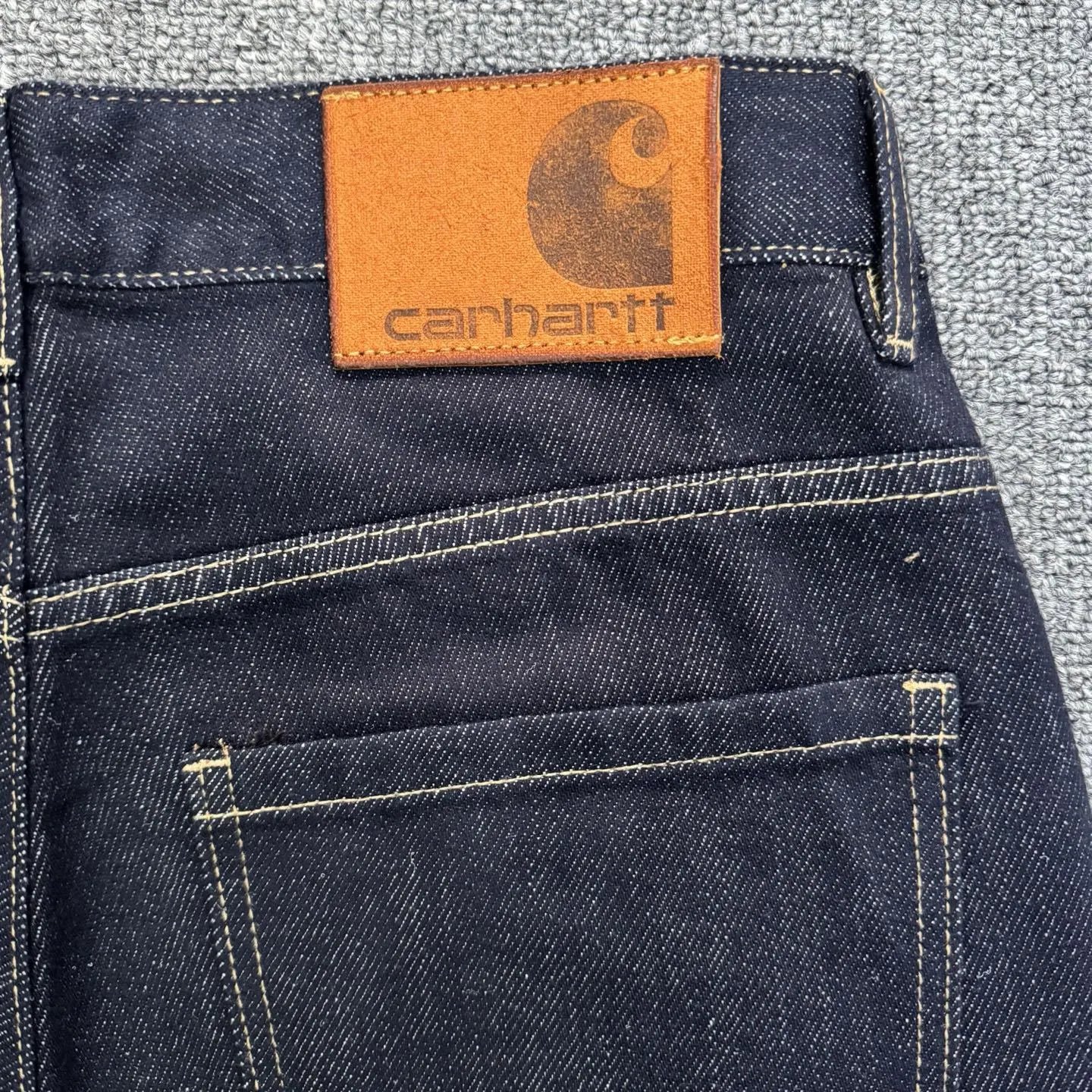 Carhartt WIP Washed Light Gray Denim Jeans - 20