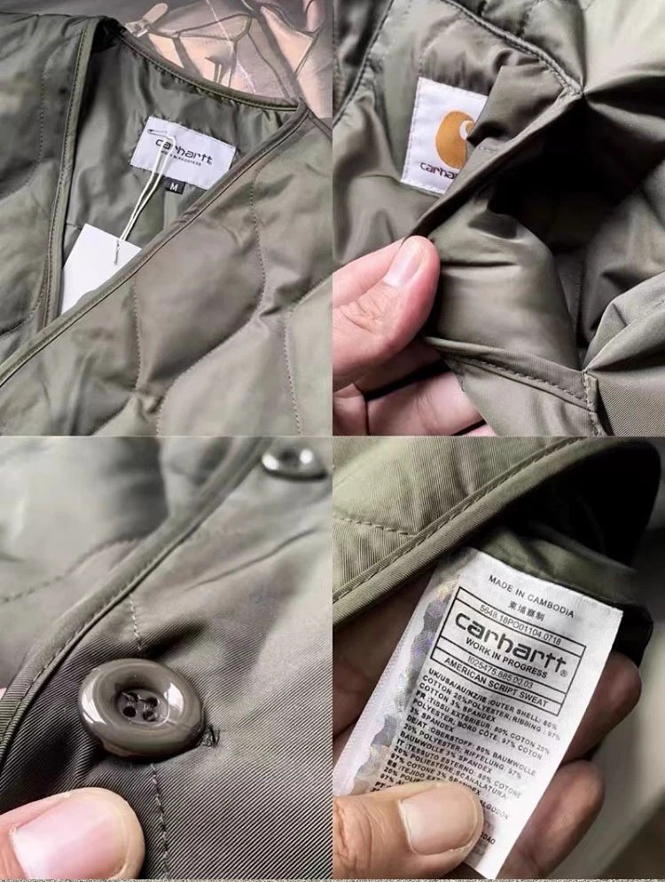 Carhartt WIP Quilted Oversized Jacket Black Outerwear - 8
