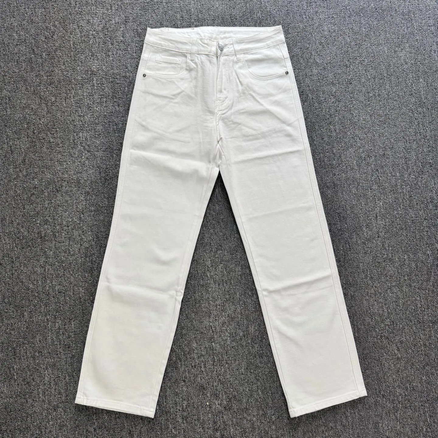 Carhartt WIP Washed Light Gray Denim Jeans - 13