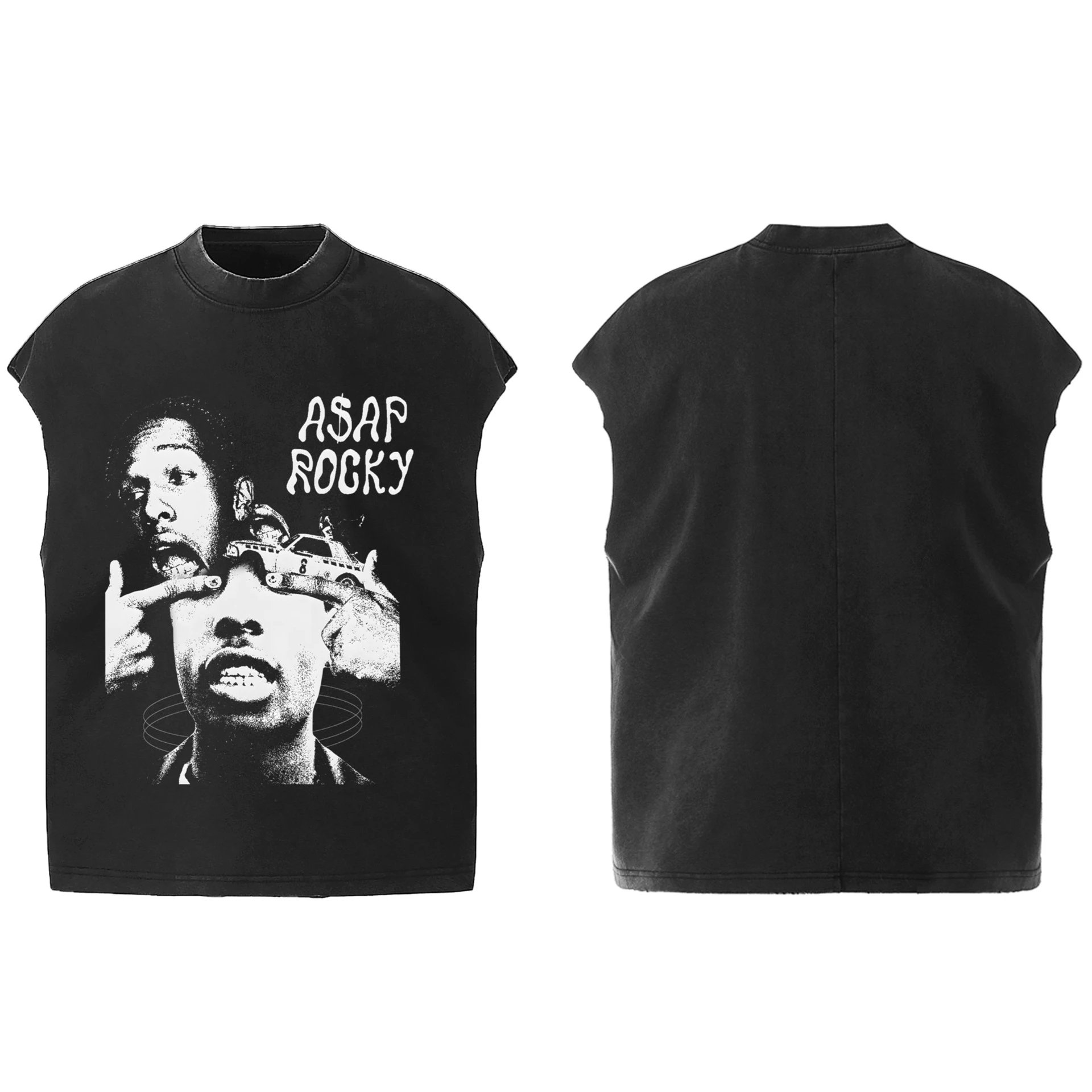 A$AP Rocky Black Sleeveless Tee