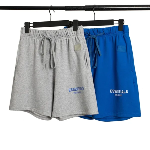Fear of God Essentials Gray Fleece Shorts - 9