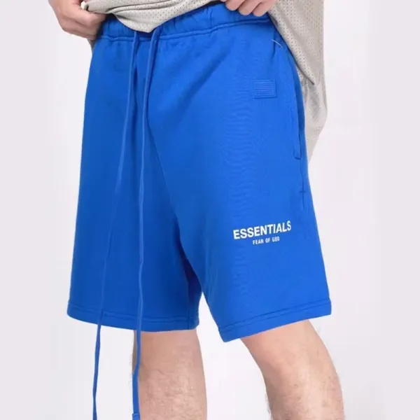 Fear of God Essentials Gray Fleece Shorts - 7