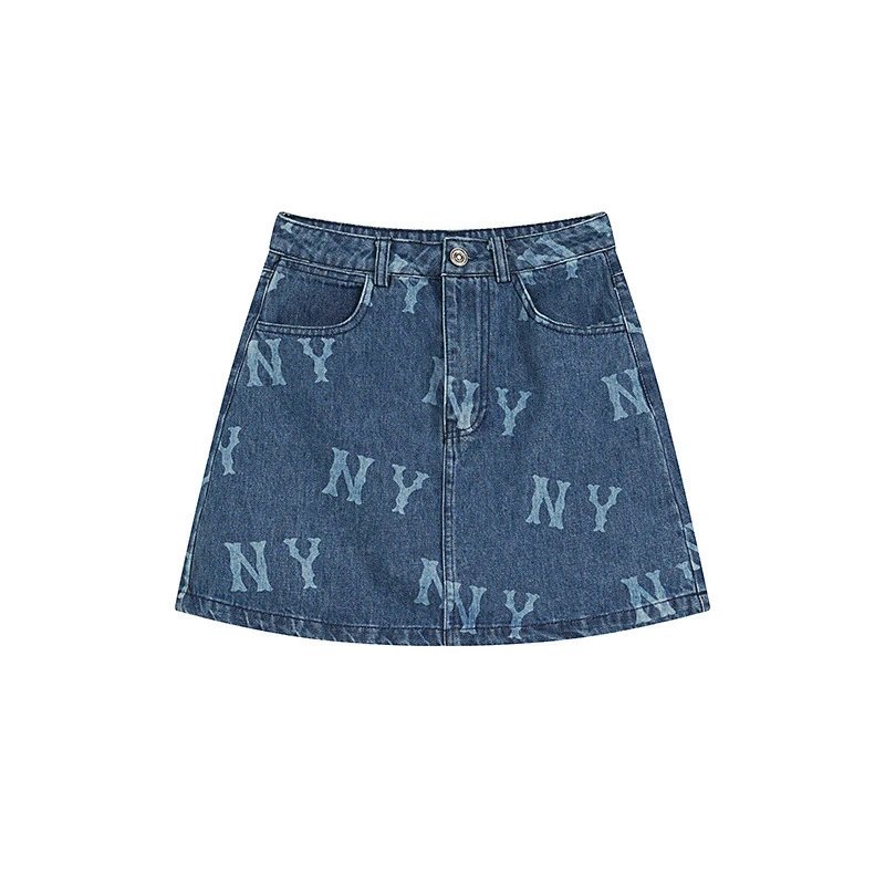 NY Denim A-Line Mini Skirt