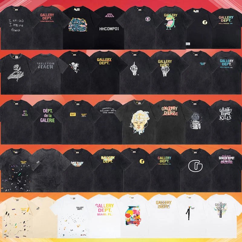 Gallery Dept. Black Short Sleeve T-Shirt