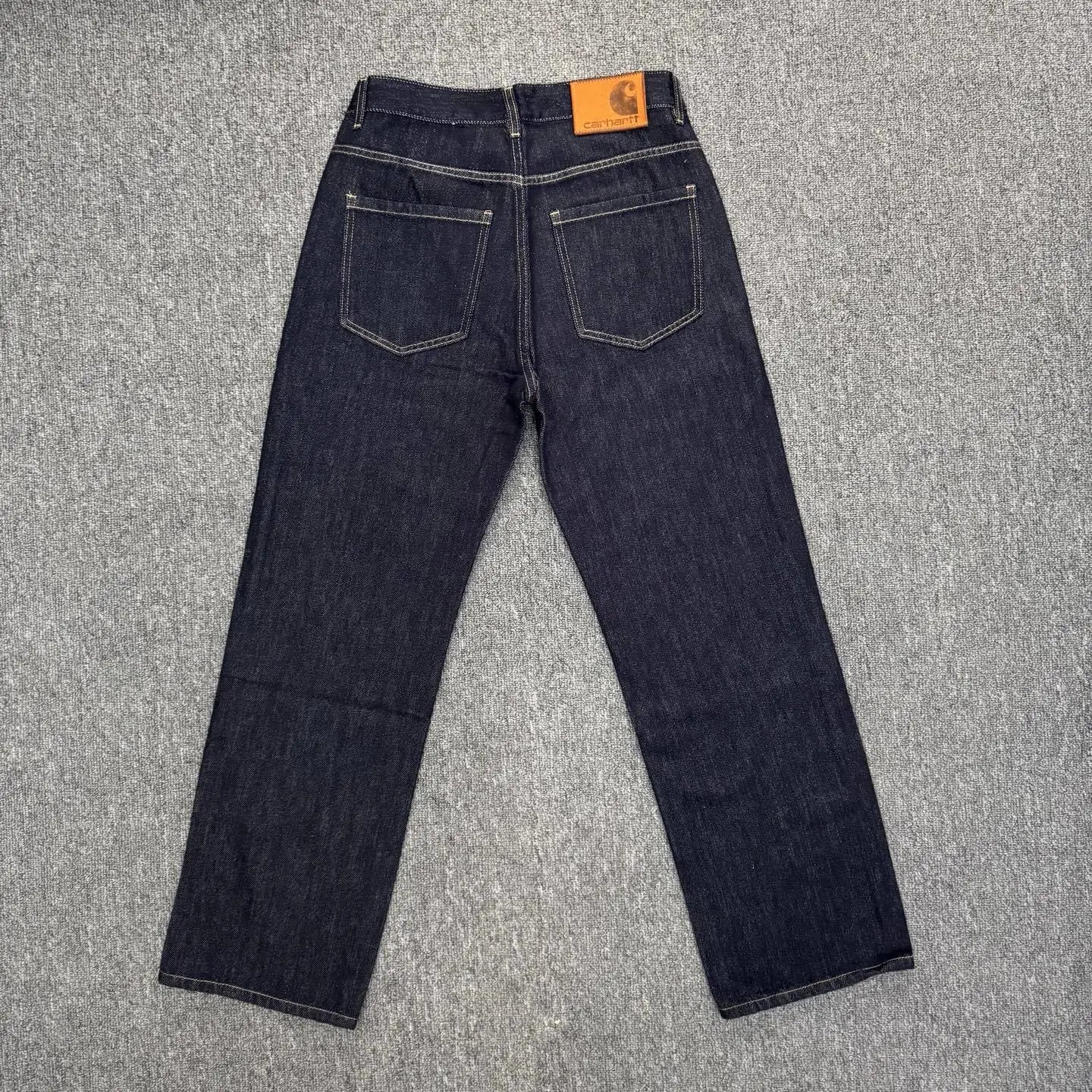 Carhartt WIP Washed Light Gray Denim Jeans - 8