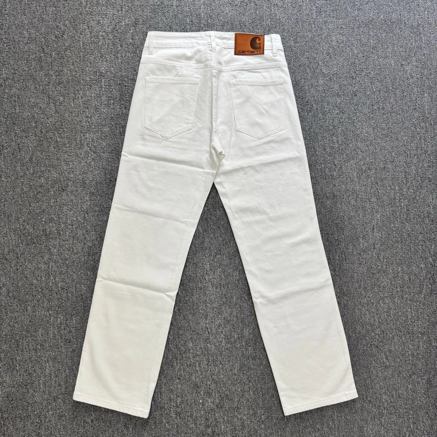 Carhartt WIP Washed Light Gray Denim Jeans - 14