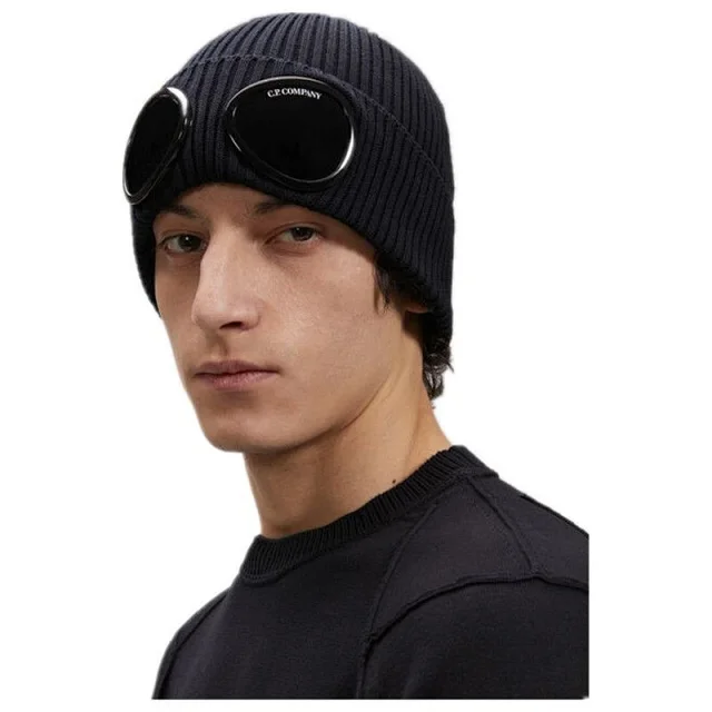 C.P. Company Hats Ribbed Goggle Beanie product detail image 3