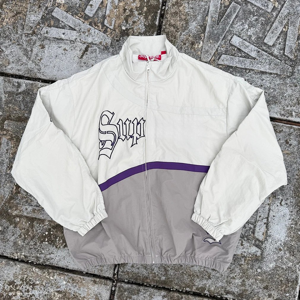 Supreme Gothic Logo Windbreaker Pants Black - 6