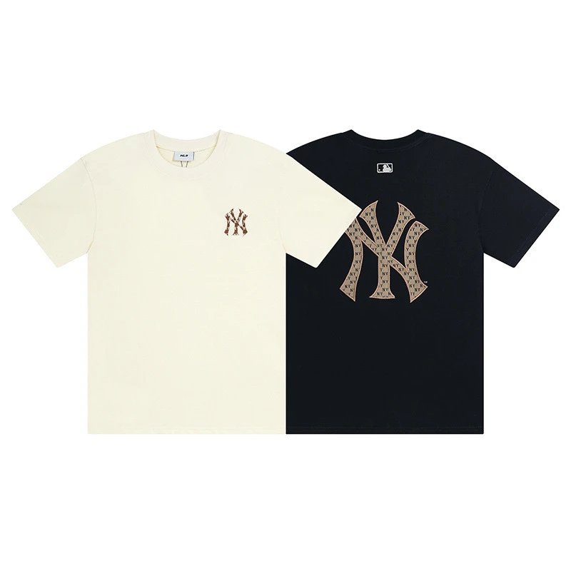 MLB Cream and Black Short Sleeve T-Shirts