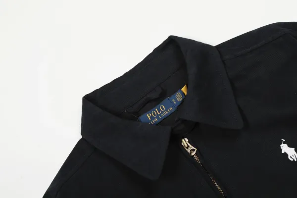 Polo Ralph Lauren Knit Polo Sweater Off-White with Navy Logo - 44