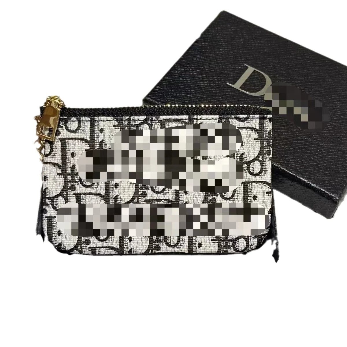 Dior Wallets & Card Holders Oblique-print mini zip coin purse with keychain clasp image 5