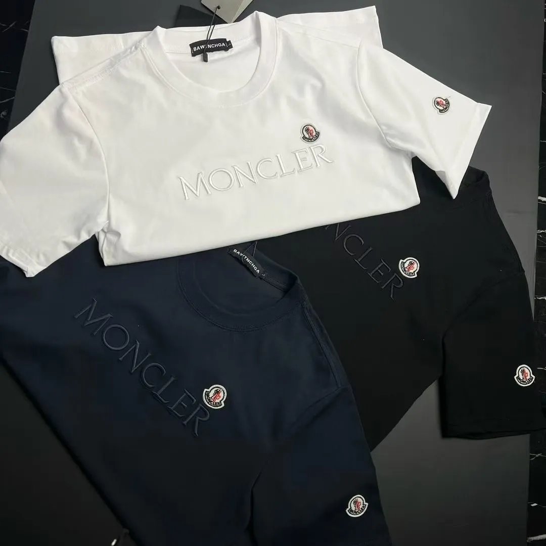 Moncler White Short Sleeve T-Shirt