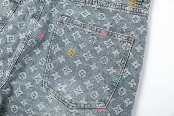 Louis Vuitton Monogram Denim Jeans Light Blue - 14