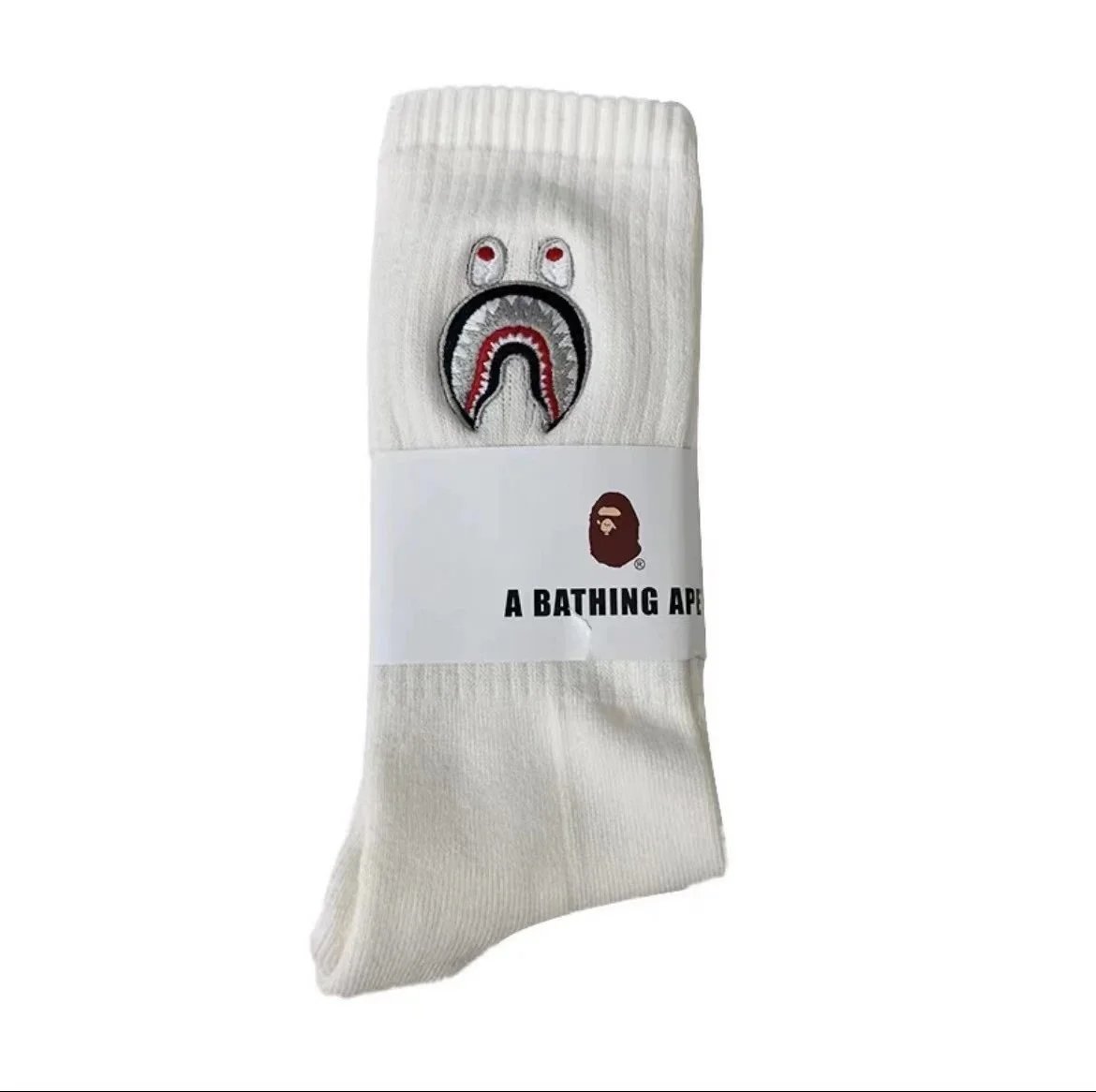 White longline shark embroidery SKU image
