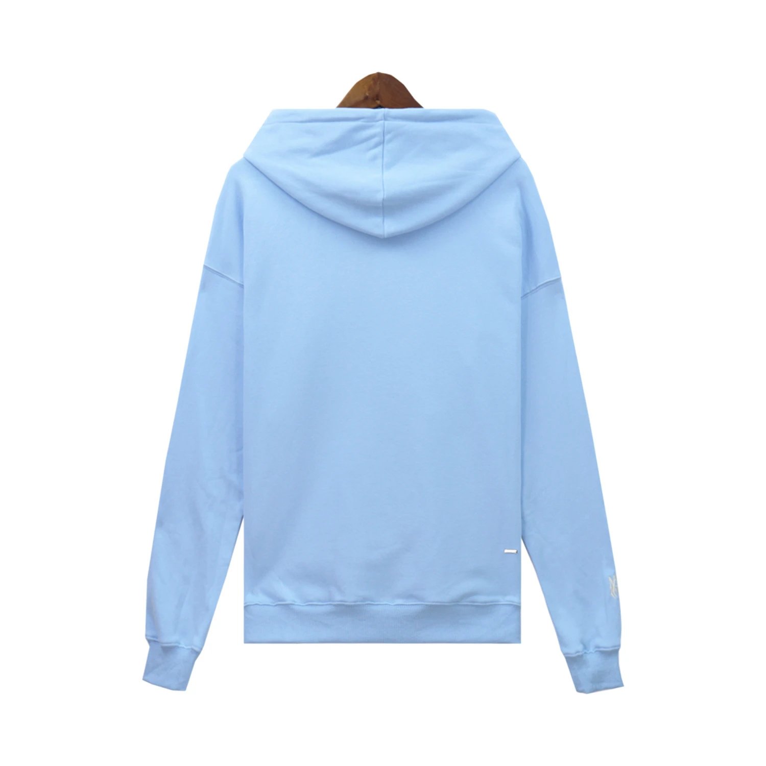 Amiri Logo Embroidered Hoodie Navy - 8