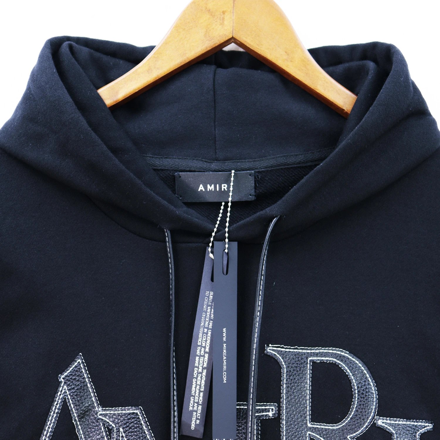 Amiri Logo Embroidered Hoodie Navy - 16