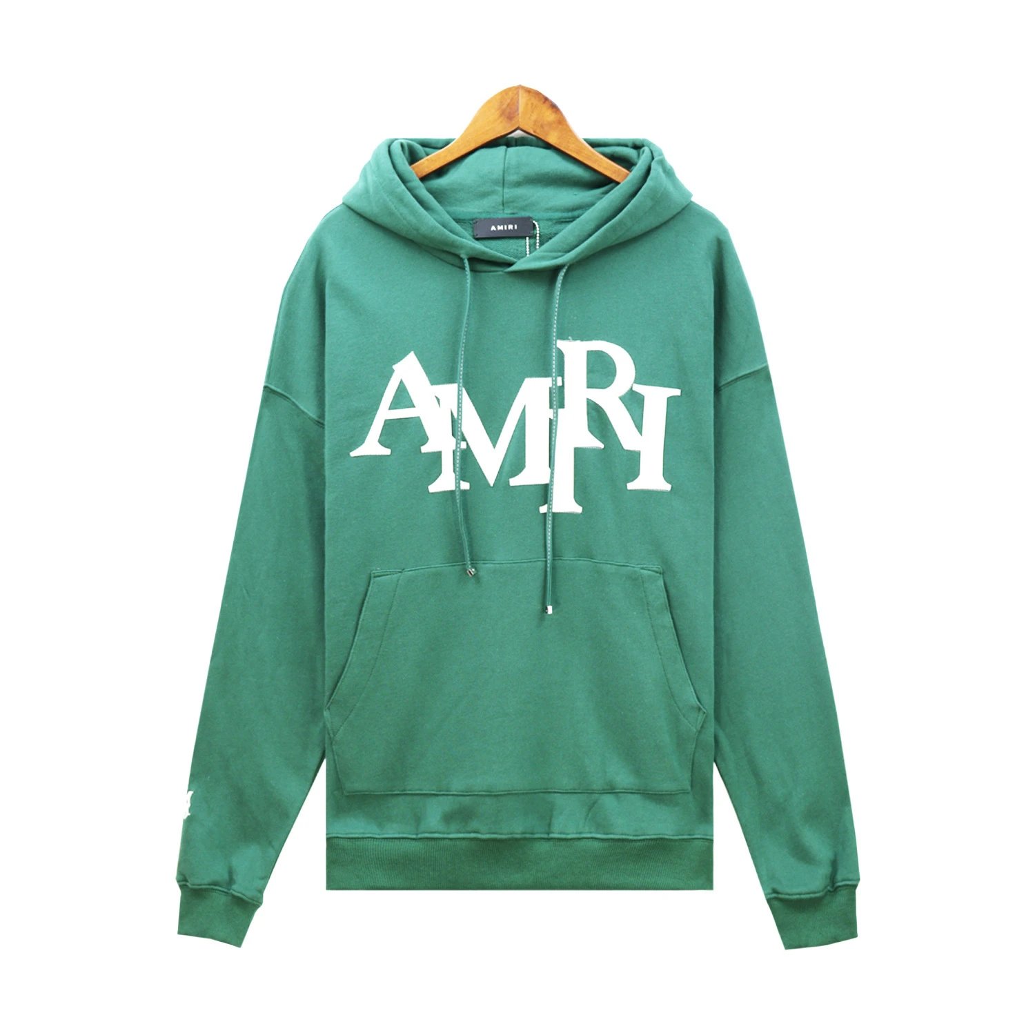 Amiri Logo Embroidered Hoodie Navy - 10
