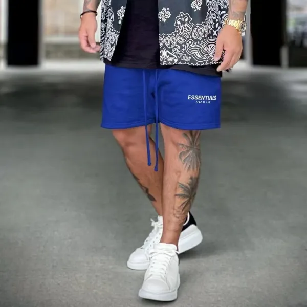 Fear of God Essentials Gray Fleece Shorts - 4