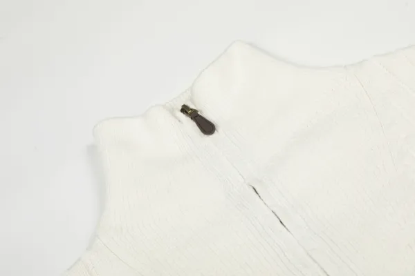 Polo Ralph Lauren Knit Polo Sweater Off-White with Navy Logo - 27