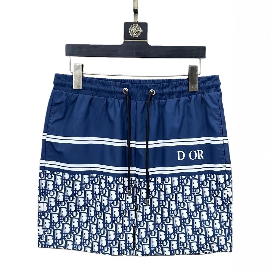 Dior Blue Shorts with Drawstring Waist