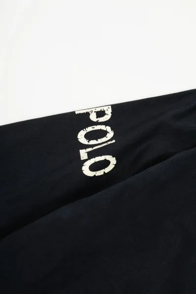 Polo Ralph Lauren Knit Polo Sweater Off-White with Navy Logo - 43
