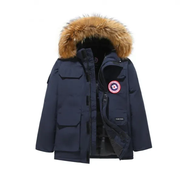 Canada Goose Expedition Parka Navy Blue Down Jacket - 1