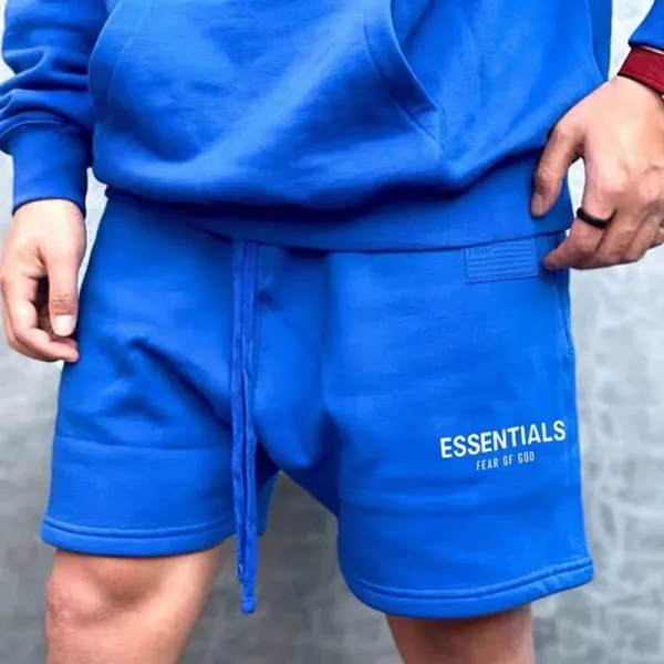 Fear of God Essentials Gray Fleece Shorts - 8
