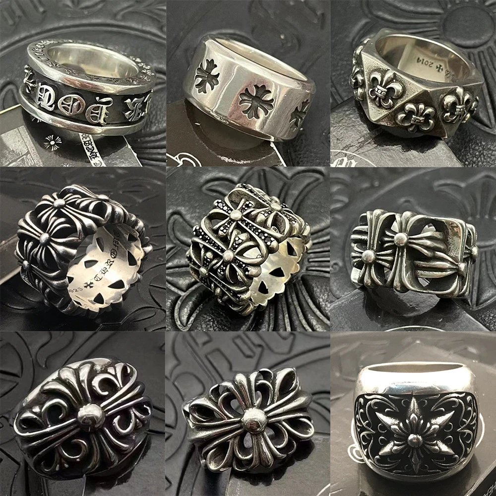 Chrome Hearts Silver Floral Ring