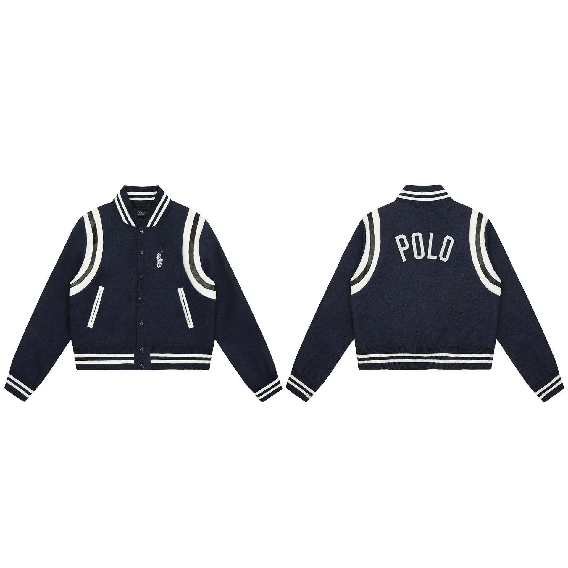 Ralph Lauren Navy Varsity Jacket