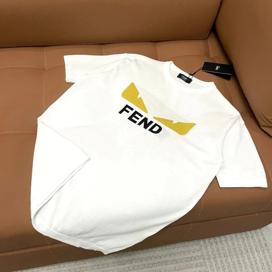 Fendi White Short Sleeve T-Shirt
