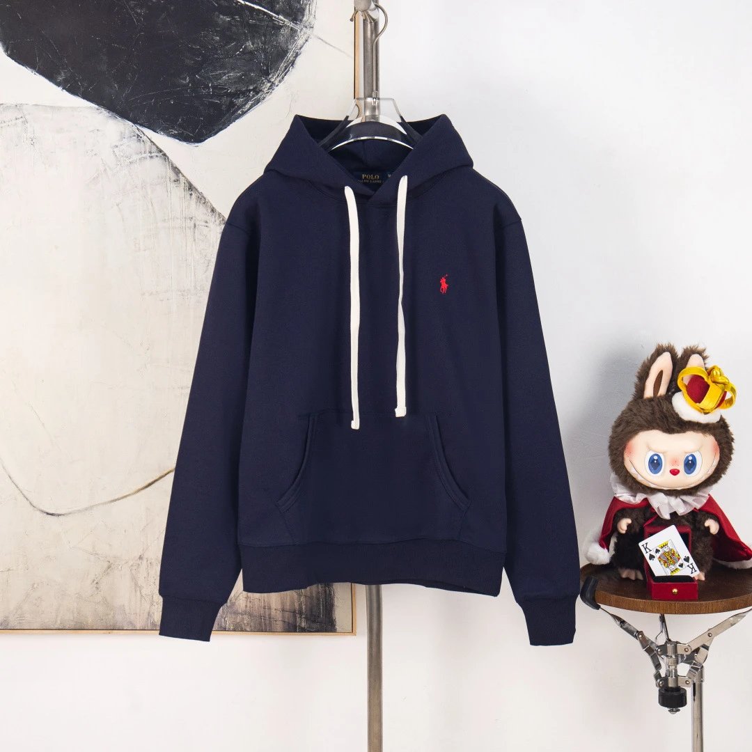 Ralph Lauren Navy Hooded Sweatshirt