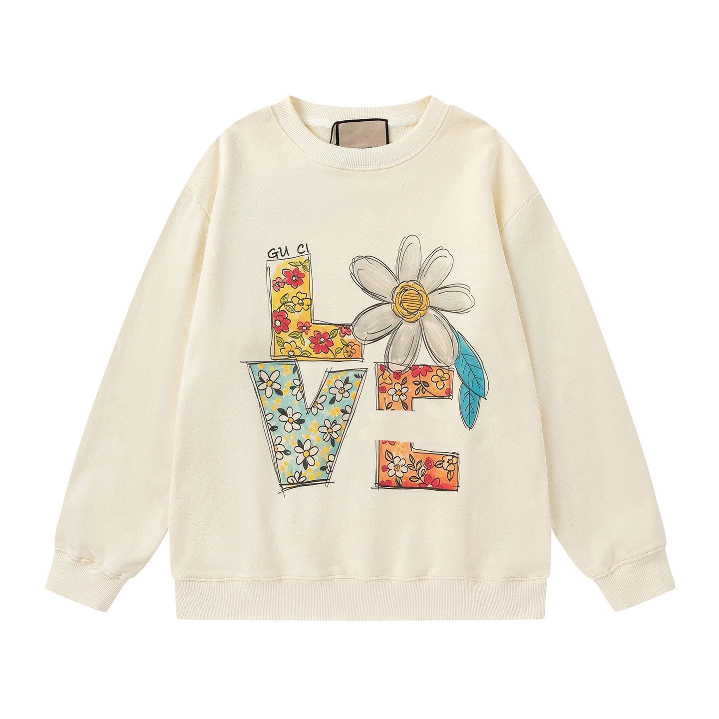 Gucci Love Floral Print Off-White Hoodie - 3