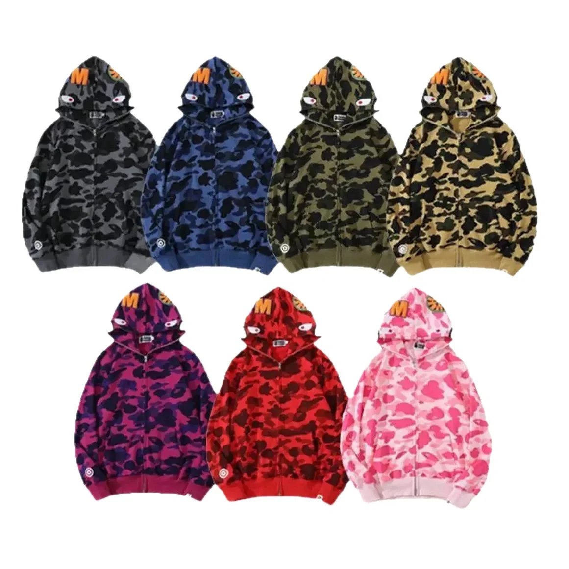 A Bathing Ape Camo Zip-Up Hoodie