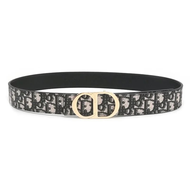 2 Gold buckle black belt SKU image